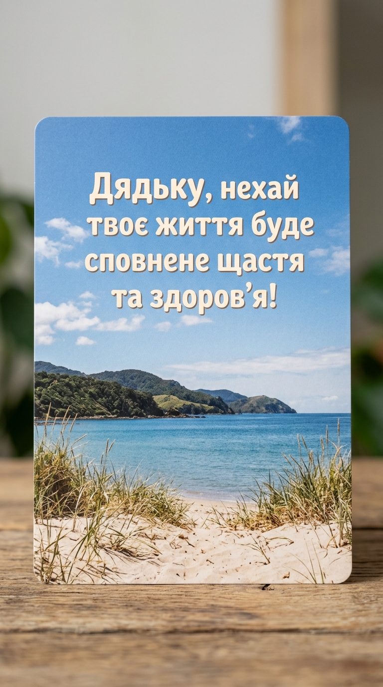 Щирі привітання з днем народження дядьку від душі - image