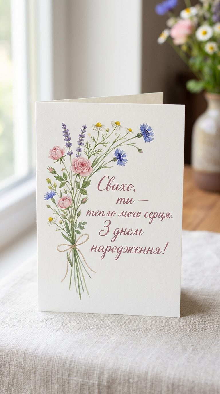 Зворушливі привітання свахи з днем народження - image
