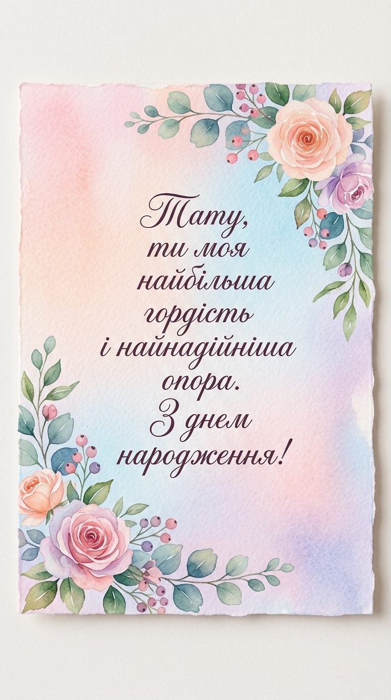 Зворушливі привітання татові від доньки до сліз - image