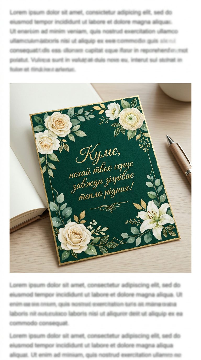 Зворушливі привітання з Днем народження куму до сліз - image
