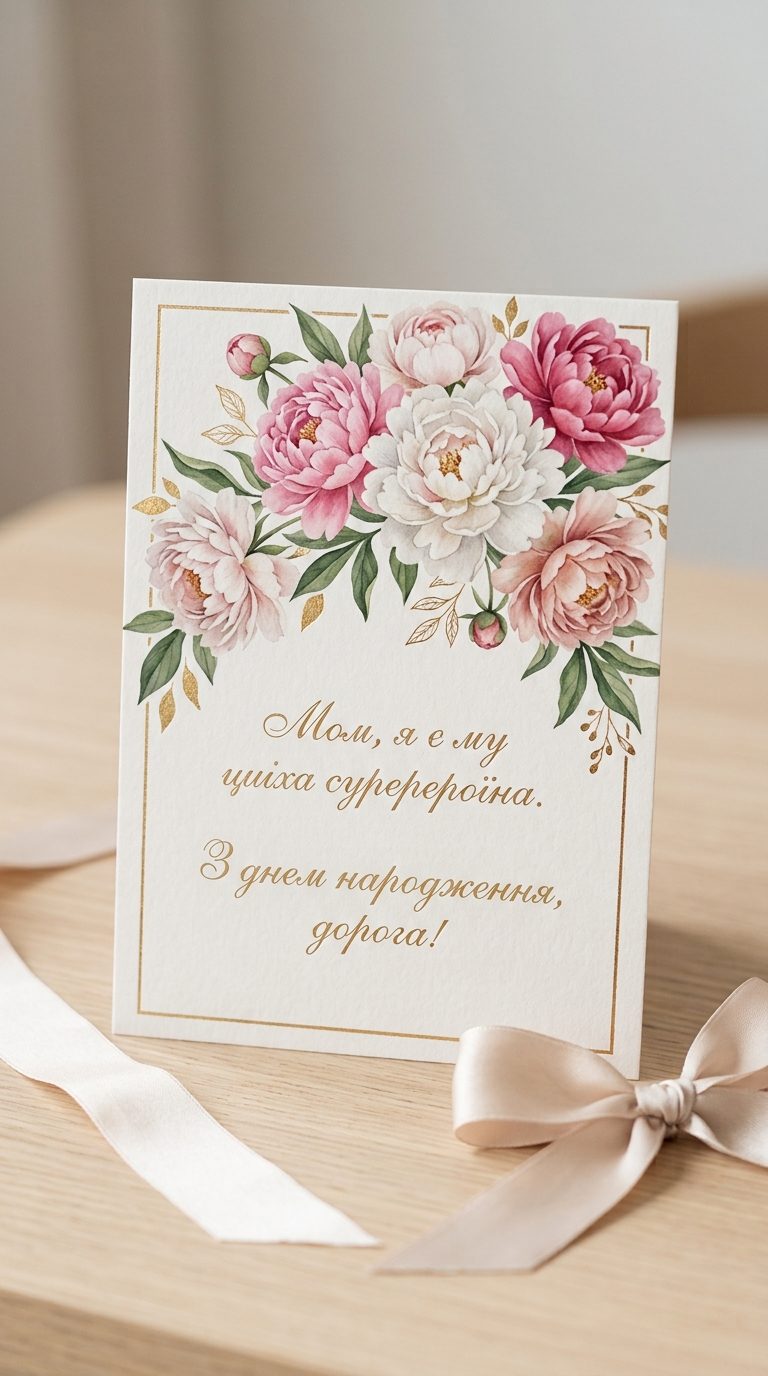 Зворушливі привітання з днем народження мамі до сліз від доньки - image